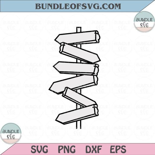 Wooden Street Signs Svg Wooden Signposts Svg Road Sign Svg Signpost Png eps dxf files cameo cricut