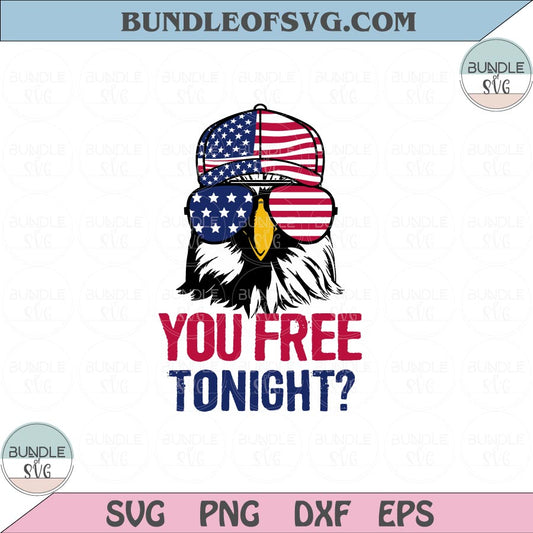 You Free Tonight Svg 4th Of July USA Flag Eagle Sunglasses Svg Png Dxf Eps files Cameo Cricut - BundleofSVG