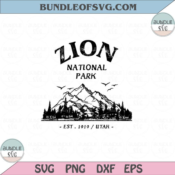 Zion National Park Svg Utah Love Camping Svg Adventure Svg Png Dxf Eps files Cameo Cricut