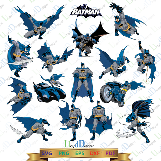 Bubdle Batman SVG Batman logo svg Batman Clipart Batman silhouette Batman Birthday ornament svg eps png cut files Cameo Cricut - BundleofSVG
