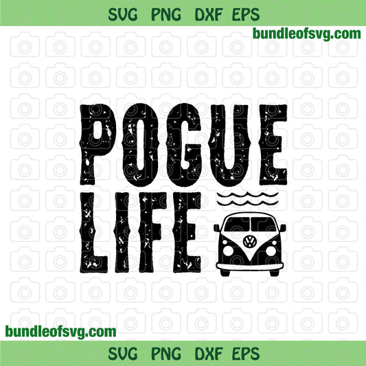 Pogue Life Svg Hippie Van svg Retro Obx Pogue Life Svg Pogue Life Vintage svg png dxf eps file silhouette cameo cricut - BundleofSVG